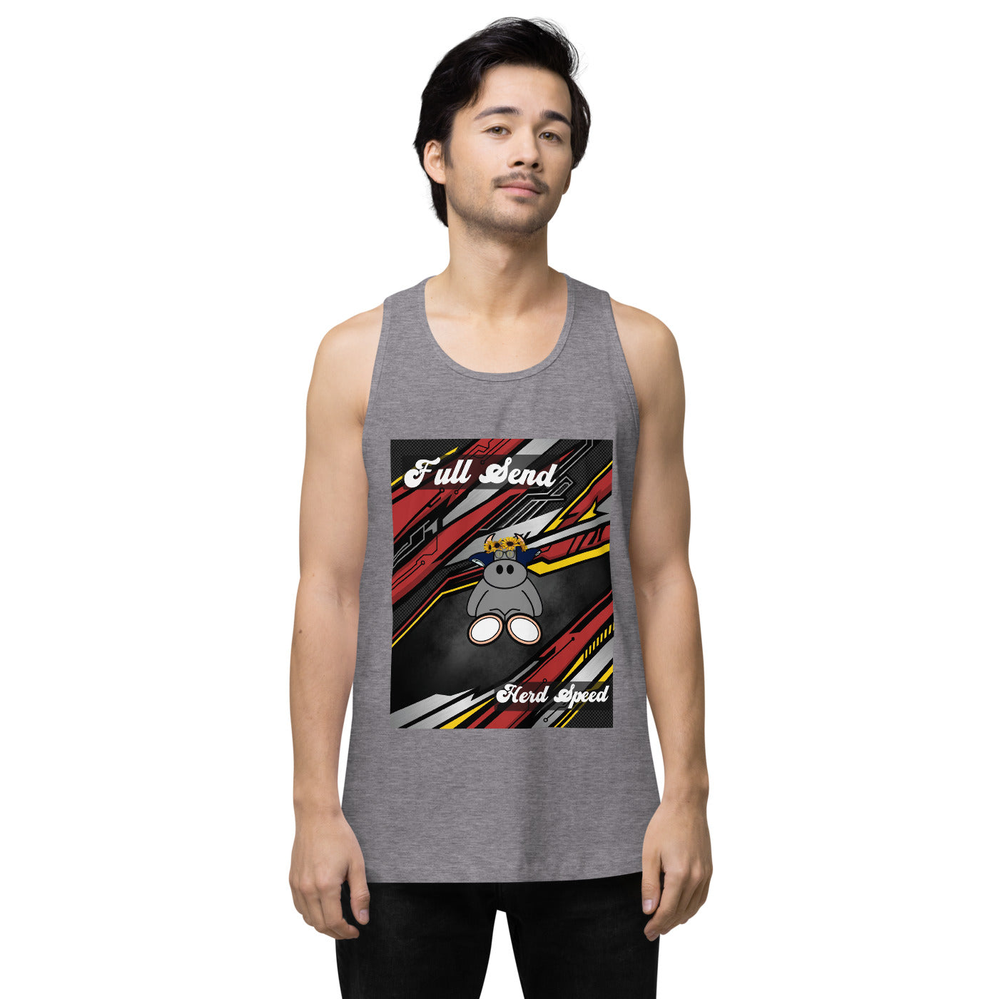 Pocket Cows Men's Tank Top — Design 265