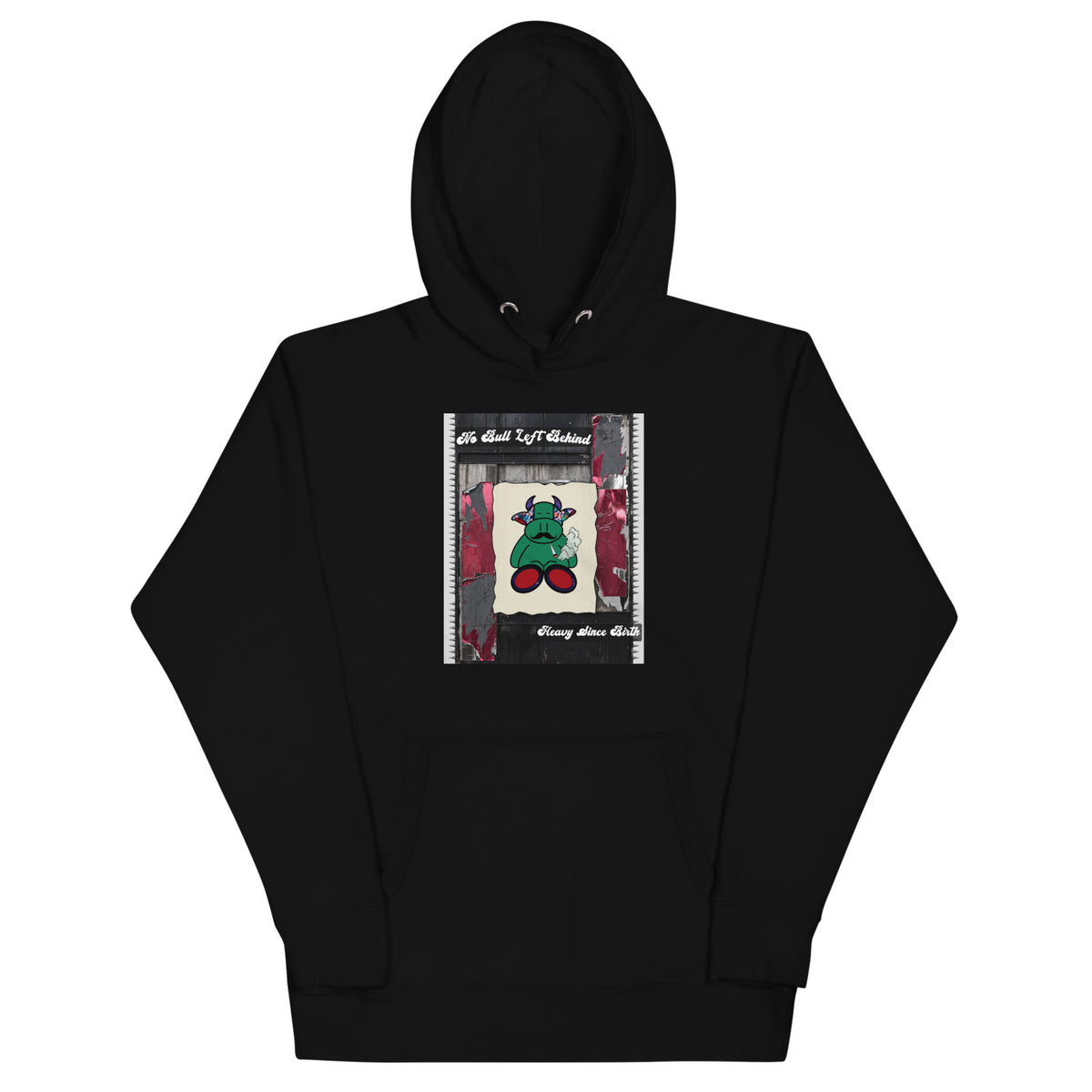 Pocket Cows Hoodie — No Bull Left — Design 12 — alternate view
