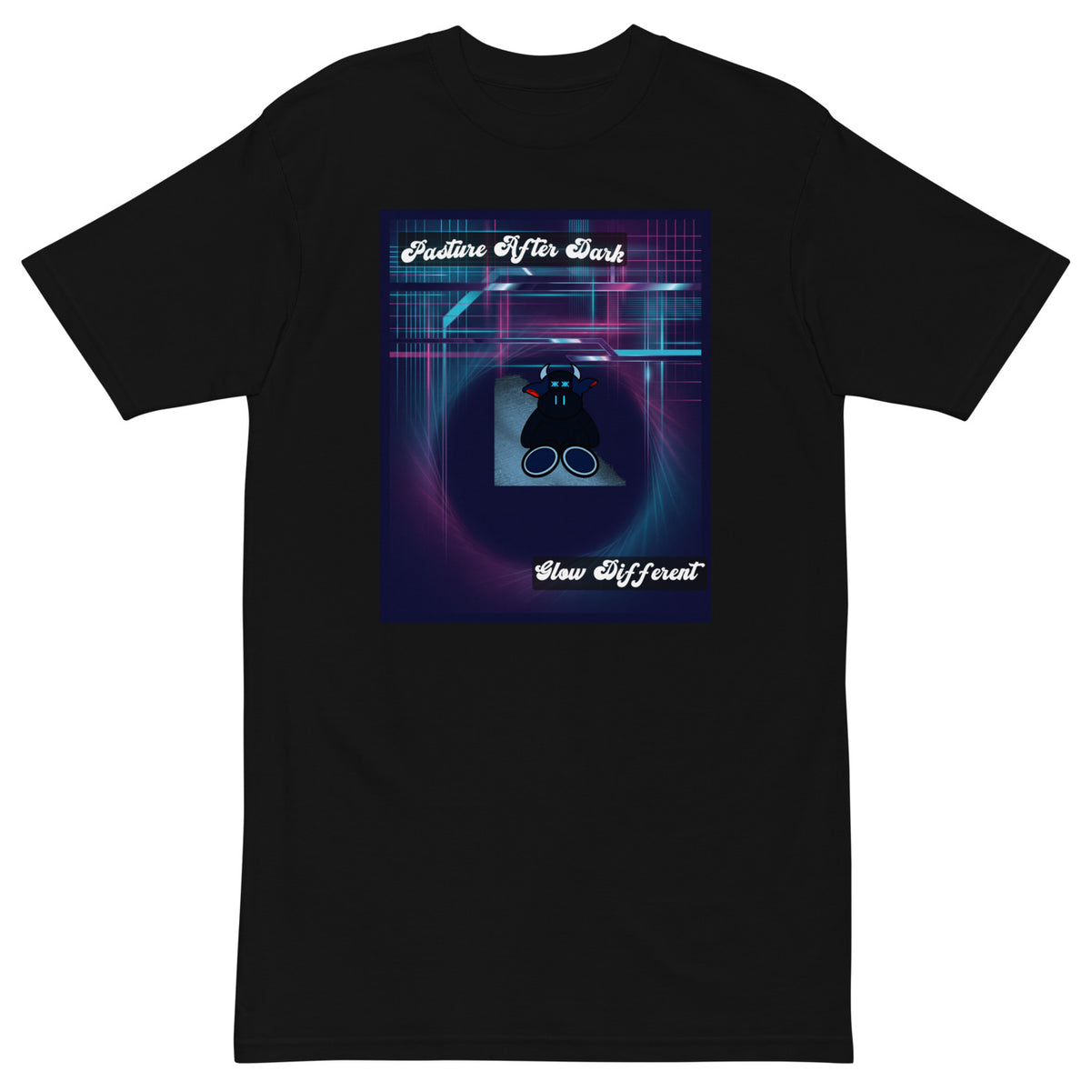 Pocket Cows Heavyweight Tee — After Hours — Design 175 — alternate view