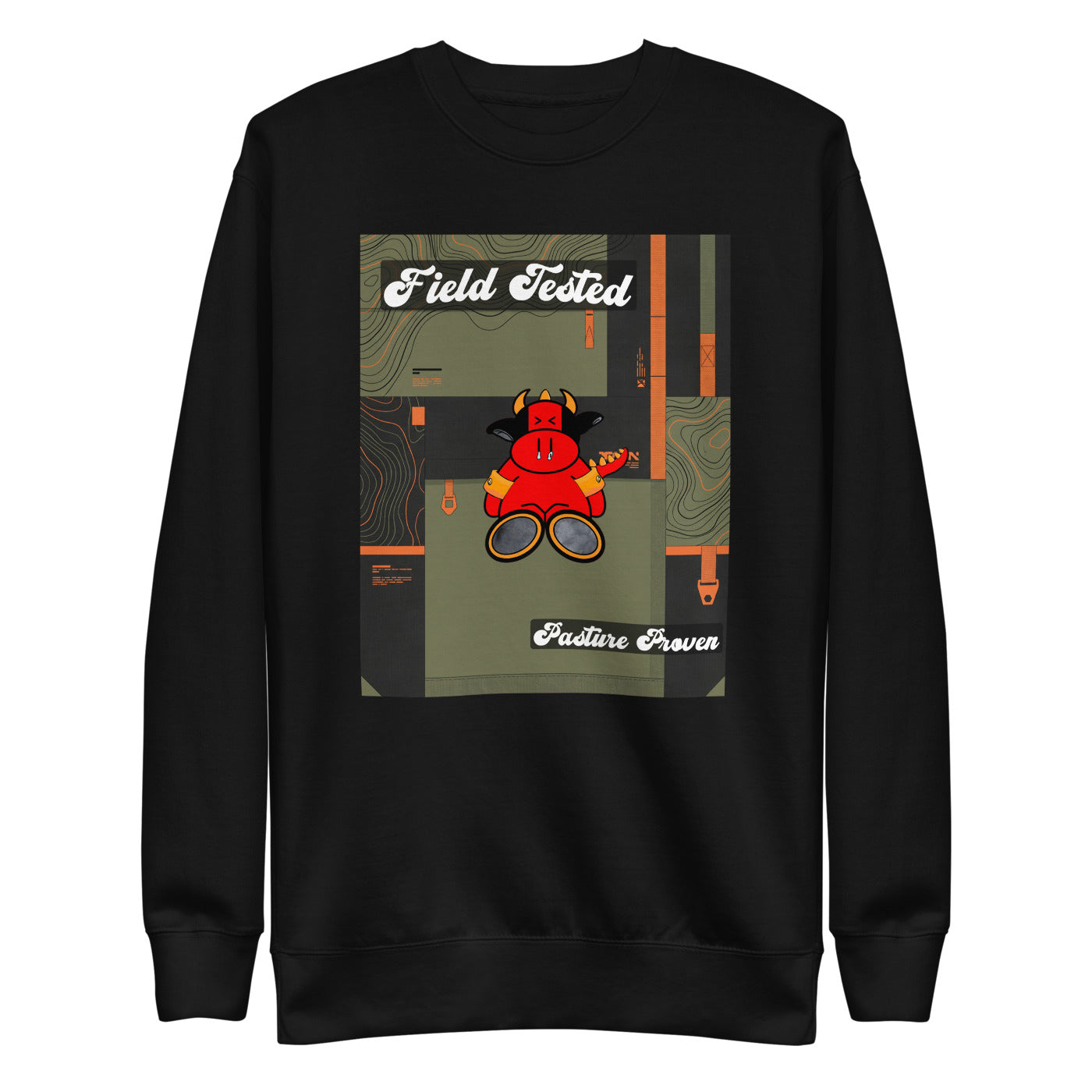 Pocket Cows Crewneck — Built To Roam — Design 299
