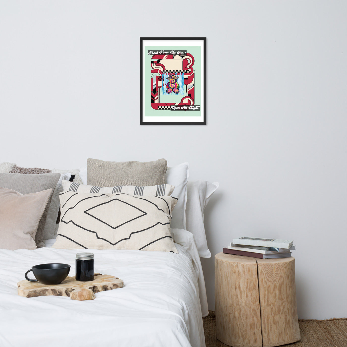 Pocket Cows Enhanced Matte Paper Framed Poster (in) — Always Fresh — Design 713