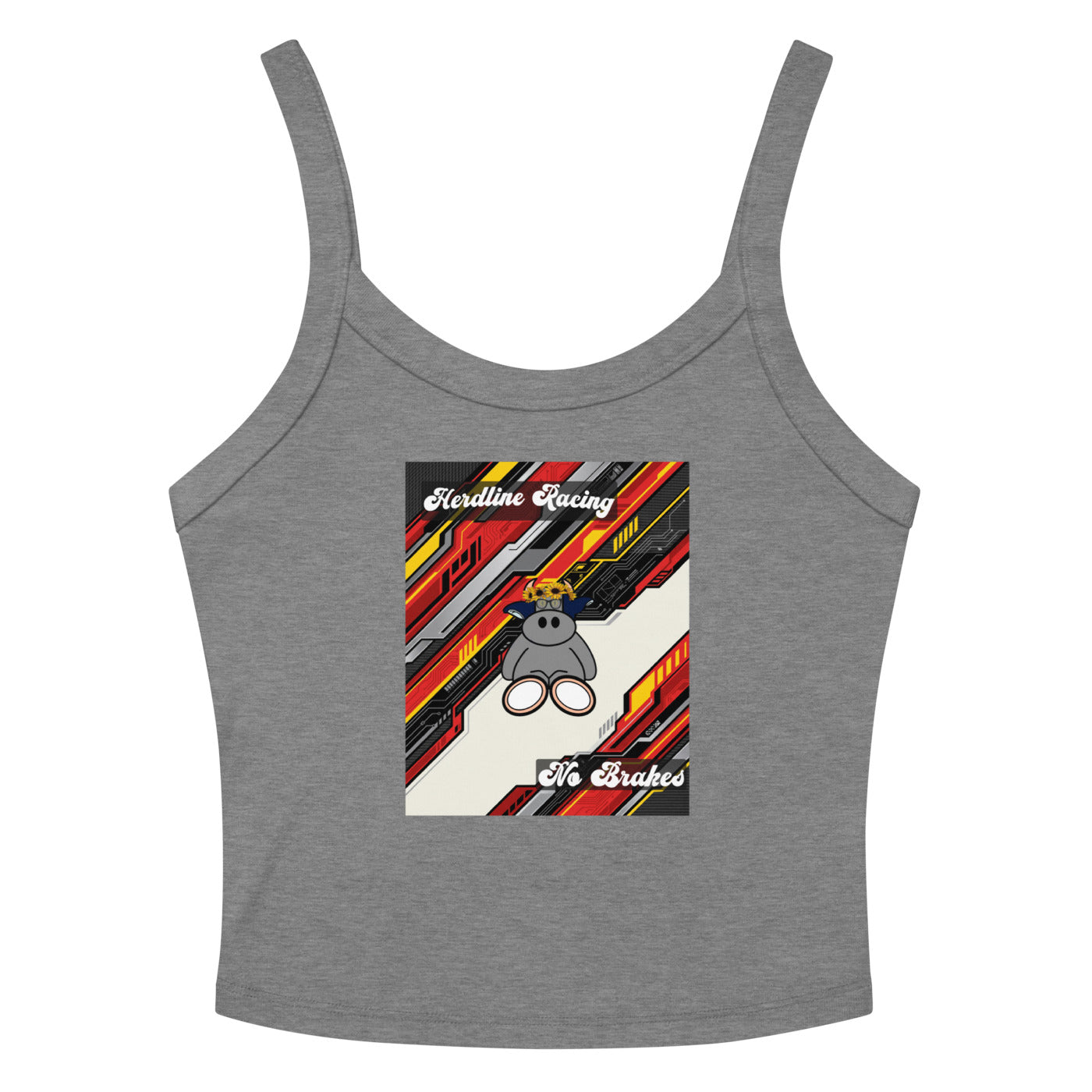 Pocket Cows Women's Micro-Rib Tank Top — Design 263