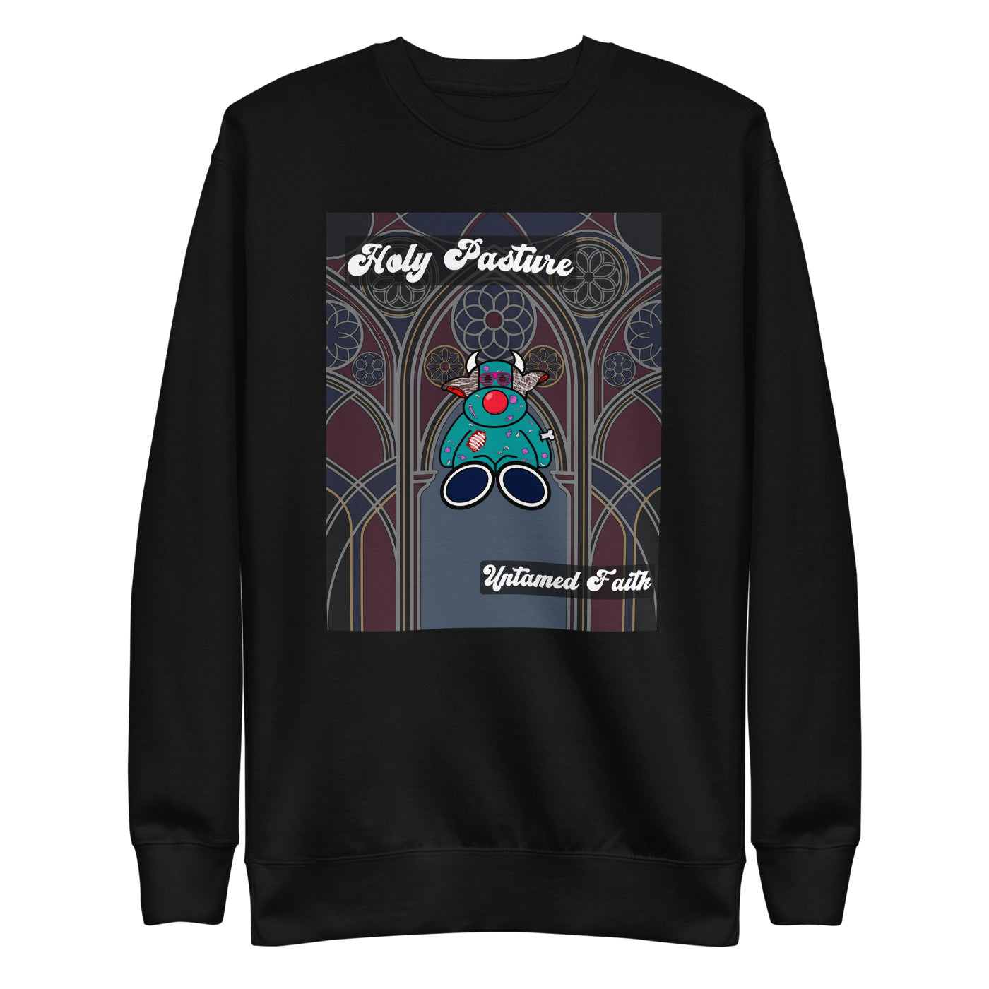 Pocket Cows Crewneck — Sacred Herd — Design 801