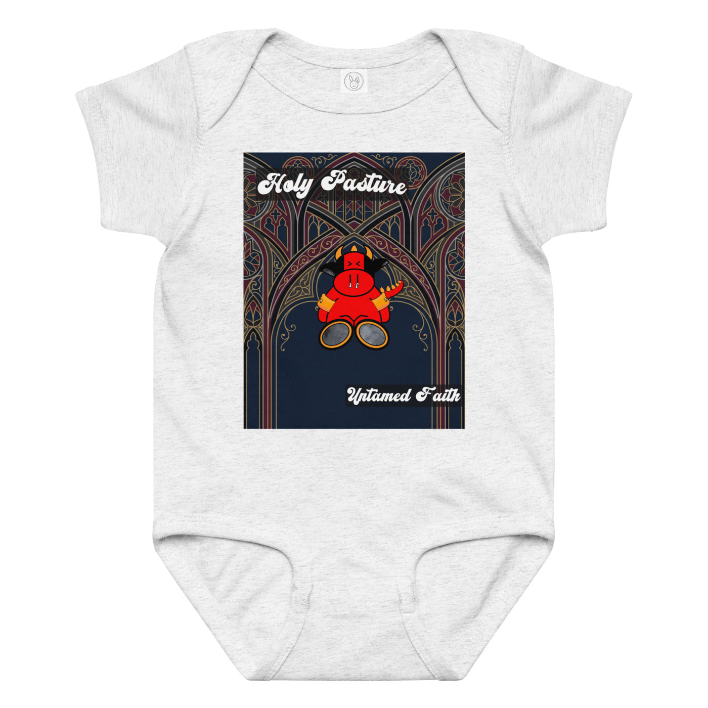 Pocket Cows Baby Jersey Bodysuit — Design 270