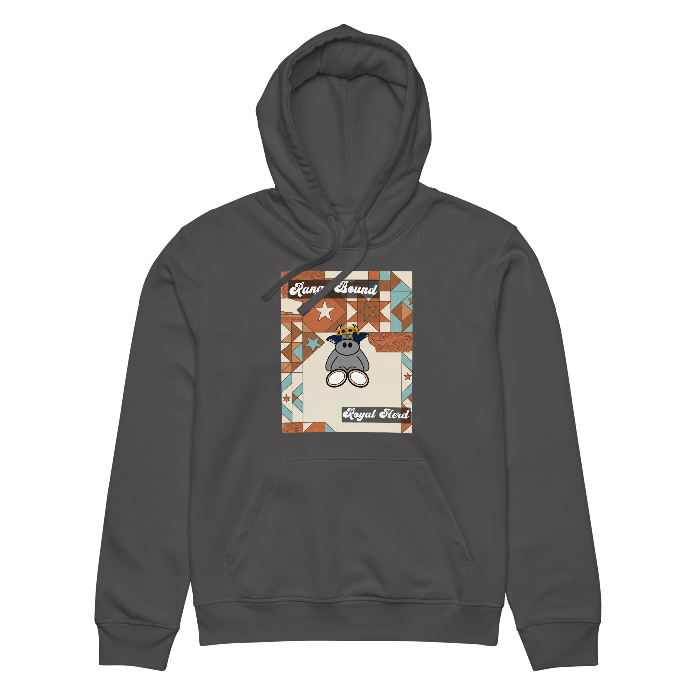 Pocket Cows Unisex Organic Mid-Weight Drummer 2.0 Hoodie — Design 258