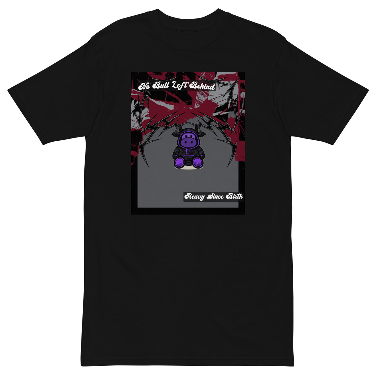 Pocket Cows Heavyweight Tee — No Bull Left — Design 227 — alternate view