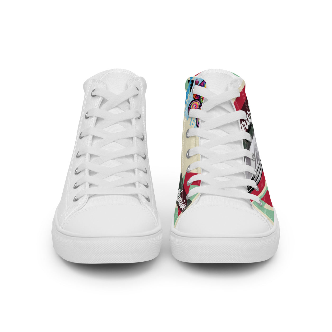Pocket Cows Men's High Top Canvas Shoes — Always Fresh — Design 716
