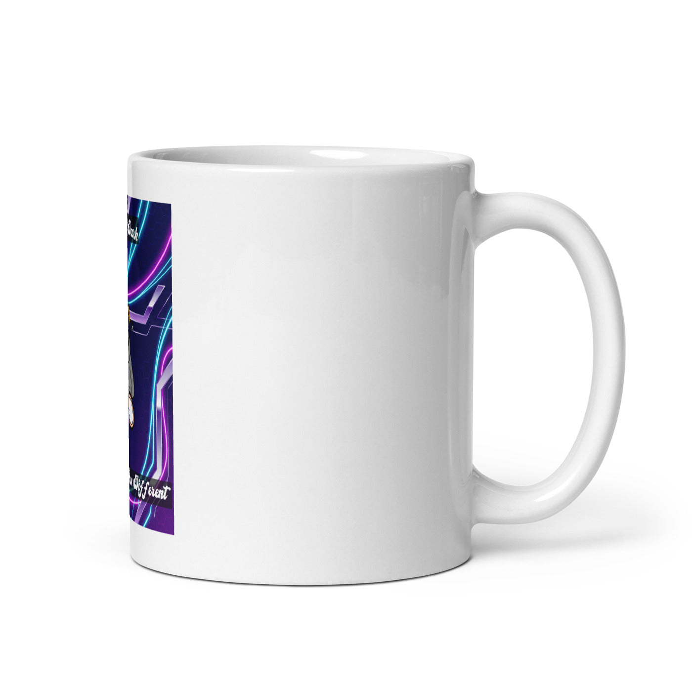 Pocket Cows White Glossy Mug — After Hours — Design 251