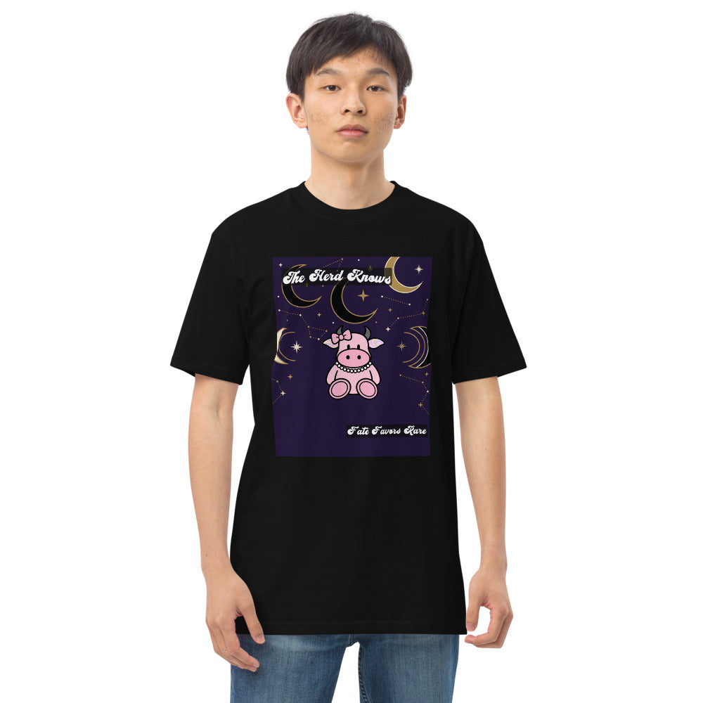 Pocket Cows Heavyweight Tee — Written In The Herd — Design 219