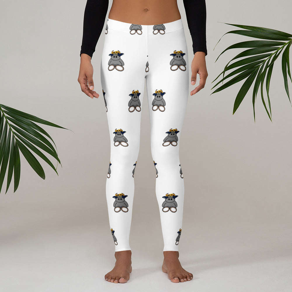 Pocket Cows All-Over Print Leggings — Sacred Herd — Design 269