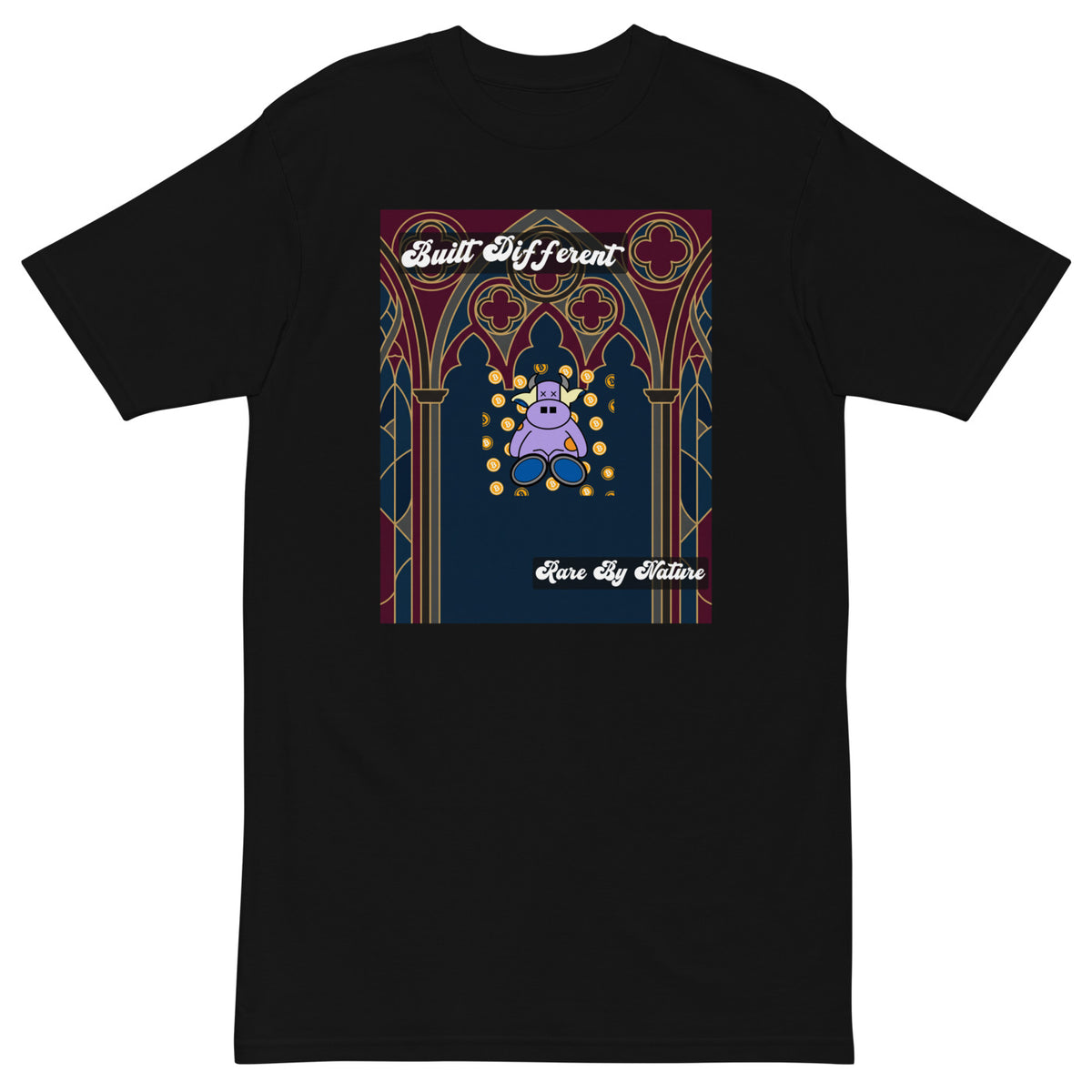 Pocket Cows Heavyweight Tee — Sacred Herd — Design 106 — alternate view