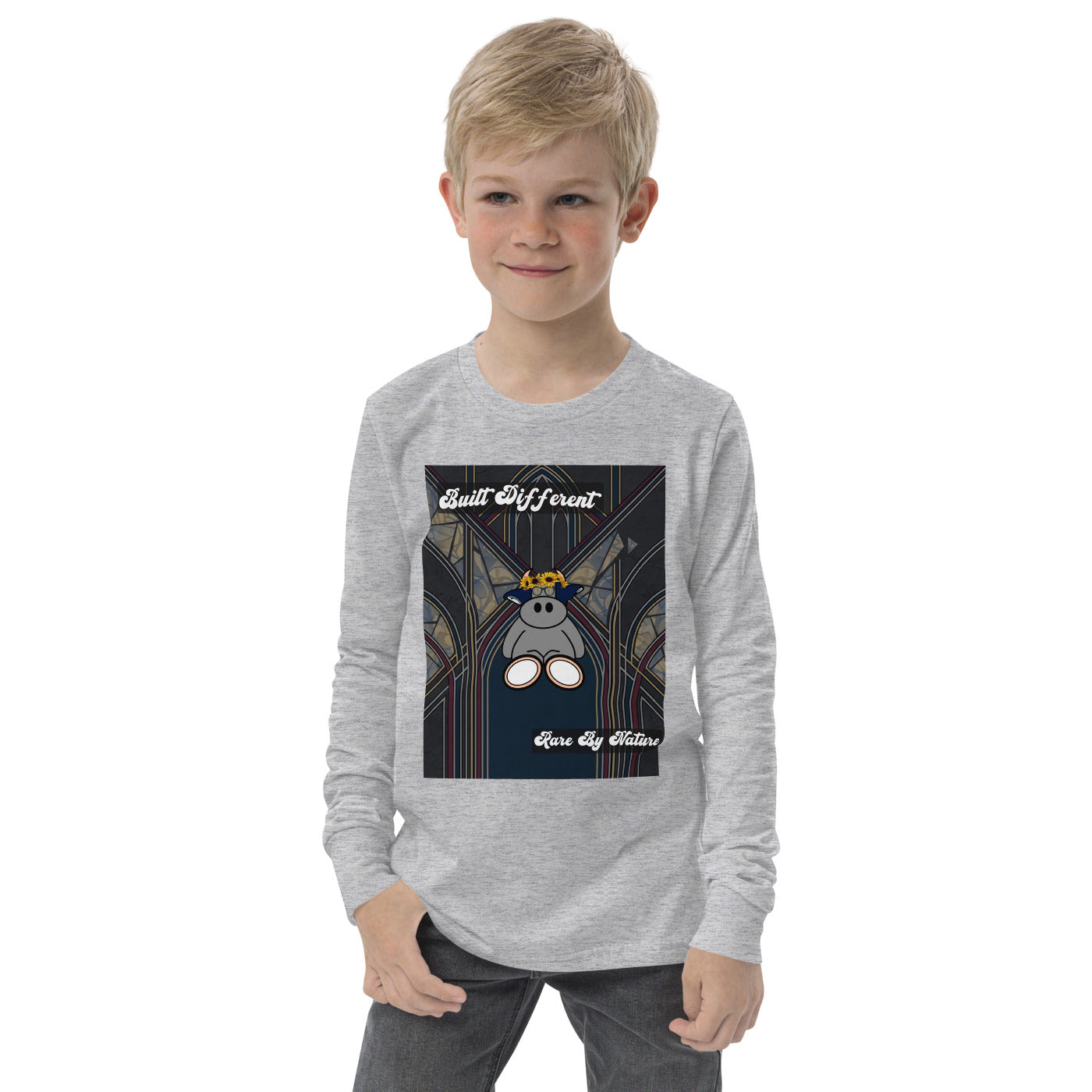 Pocket Cows Youth Long Sleeve Tee — Design 269