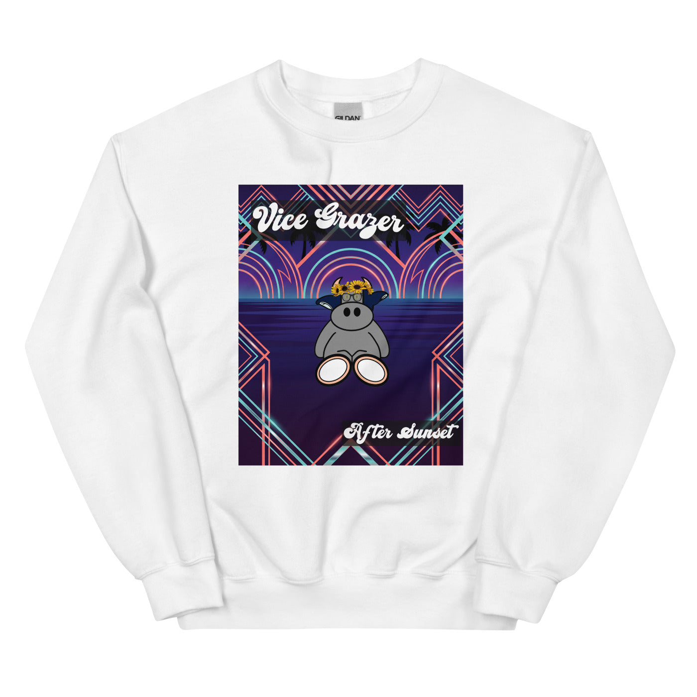 Pocket Cows Unisex Crew Neck Sweatshirt — Design 279