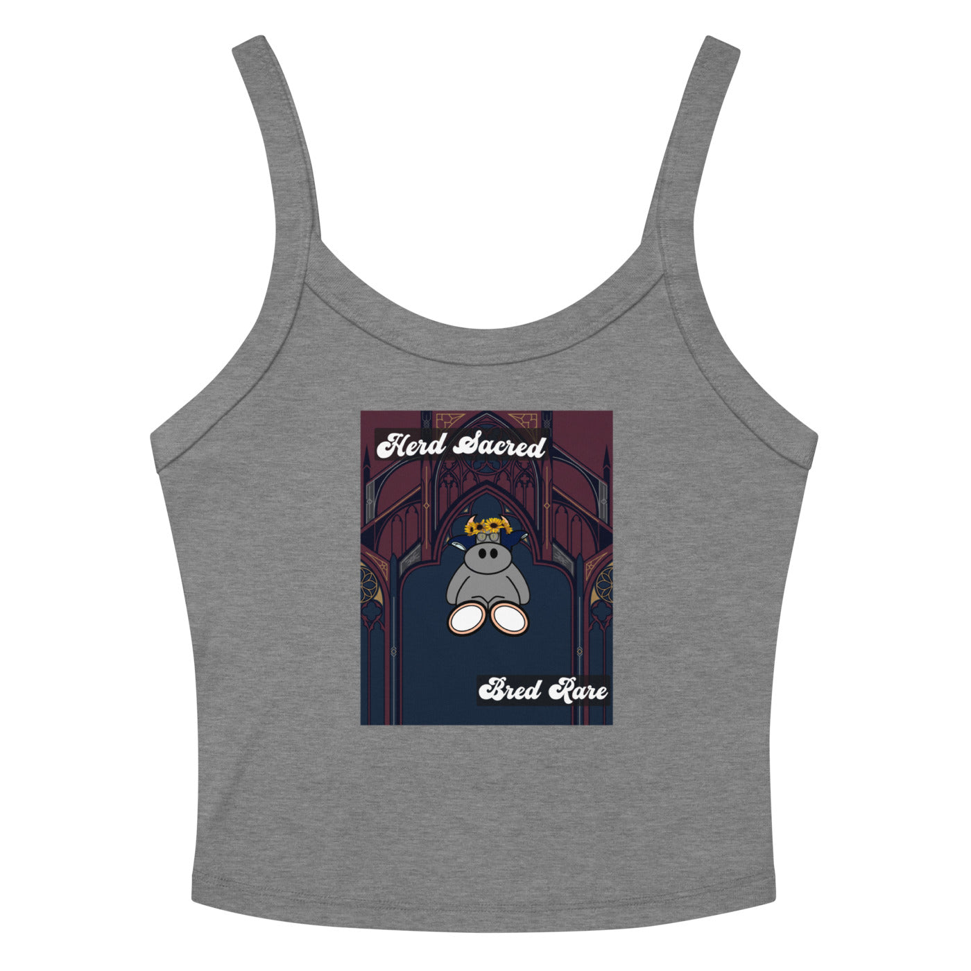 Pocket Cows Women's Micro-Rib Tank Top — Design 271