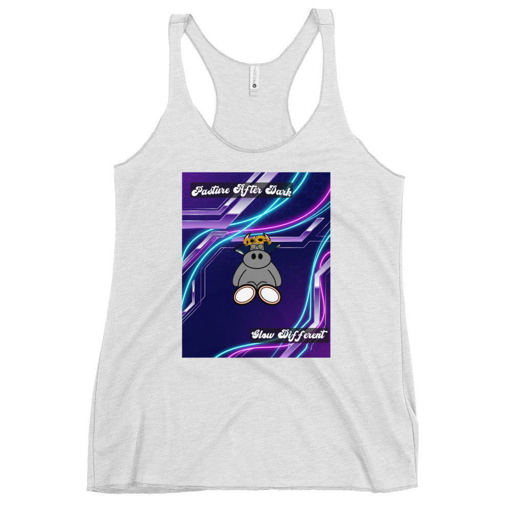 Pocket Cows Women's Racerback Tank Top — Design 251