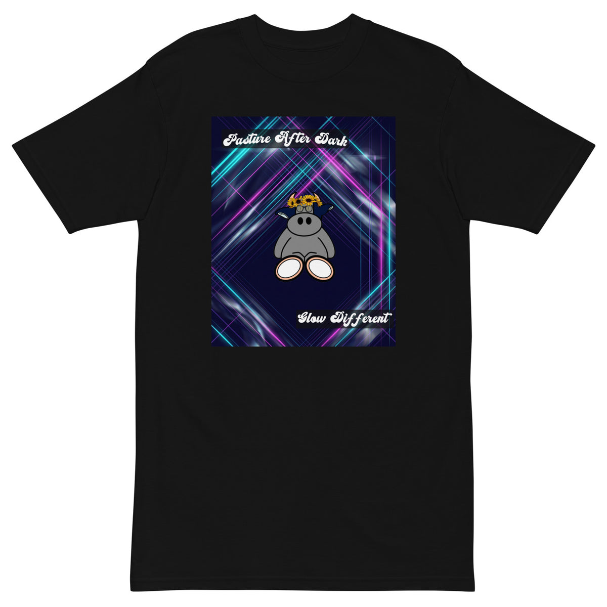 Pocket Cows Heavyweight Tee — After Hours — Design 43 — alternate view