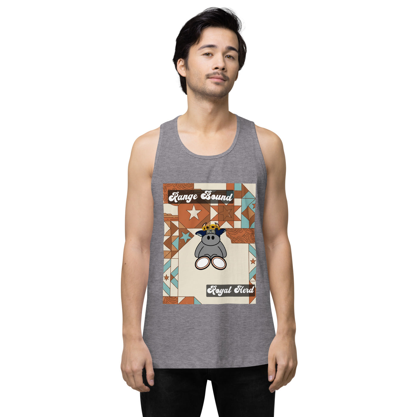 Pocket Cows Men's Tank Top — Design 258