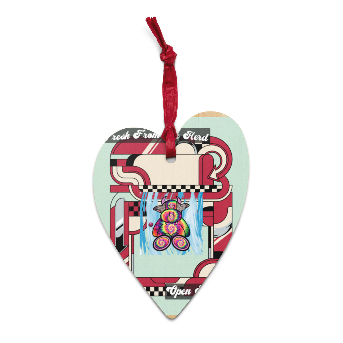 Pocket Cows Wooden Ornaments — Always Fresh — Design 713