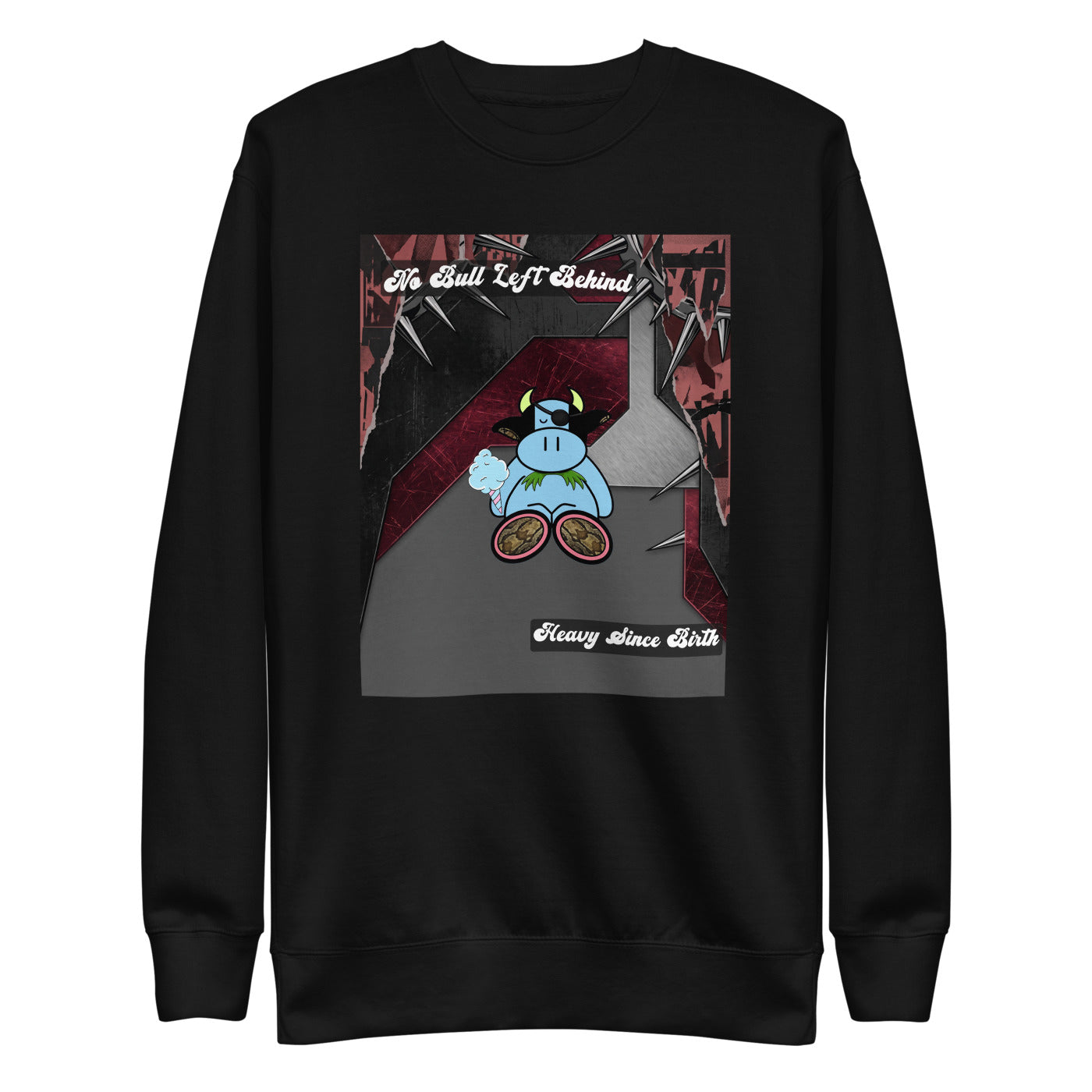 Pocket Cows Crewneck — No Bull Left — Design 84