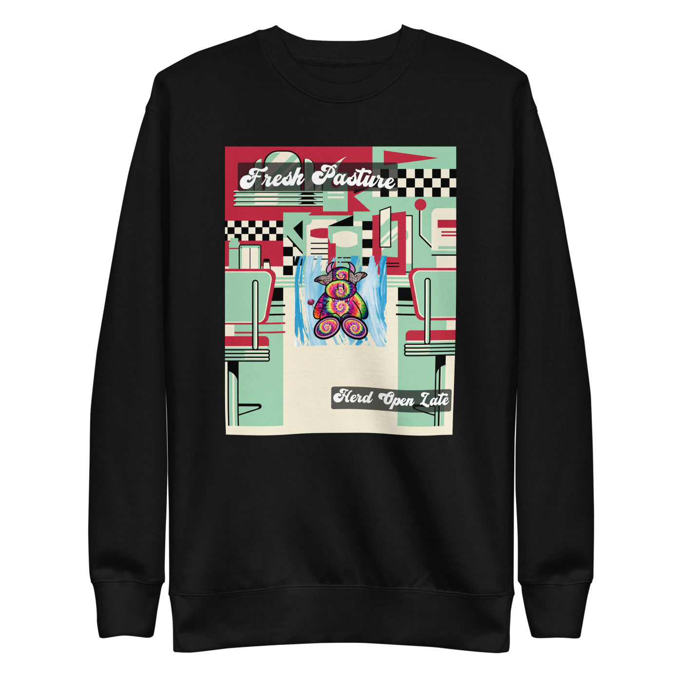 Pocket Cows crewneck — Always Fresh — Design 715