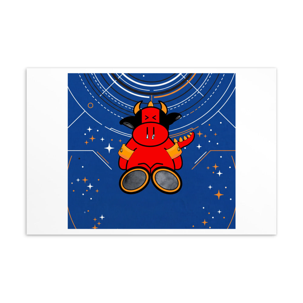 Pocket Cows Standard Postcard — Orbit The Herd — Design 278