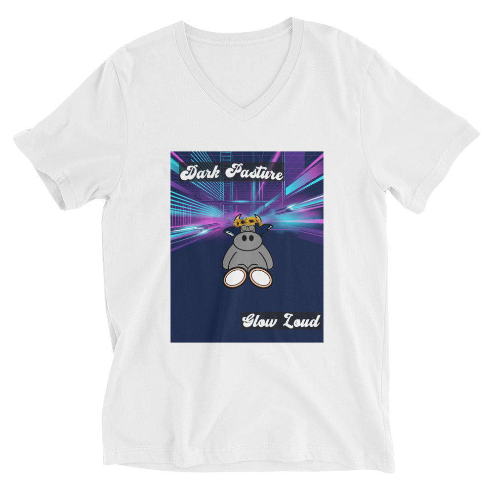 Pocket Cows Unisex V-Neck Tee — Design 255