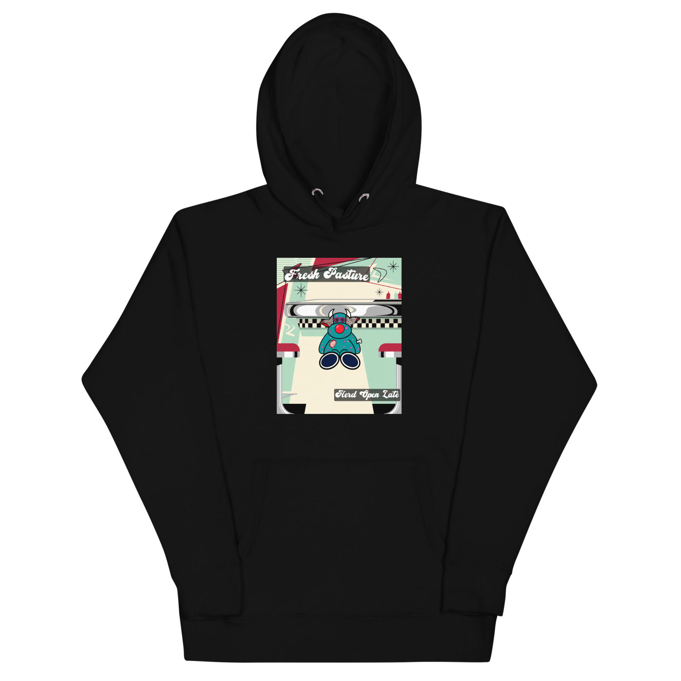Pocket Cows Hoodie — Always Fresh — Design 821