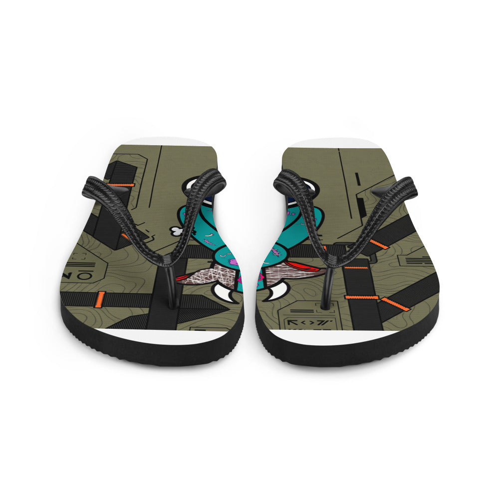Pocket Cows Sublimation Flip Flops — Built To Roam — Design 810