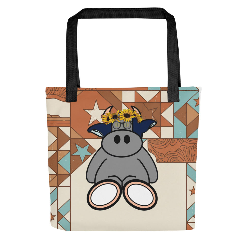 Pocket Cows All-Over Print Tote Bag — Range Royalty — Design 258