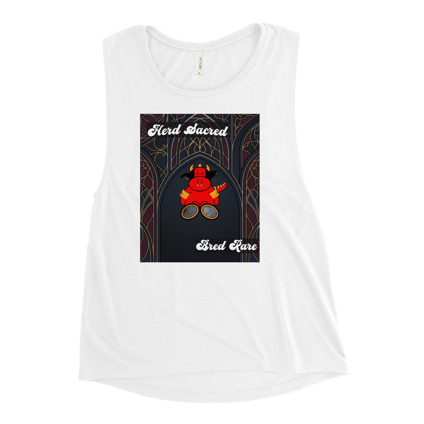 Pocket Cows Women's Muscle Tank — Design 267
