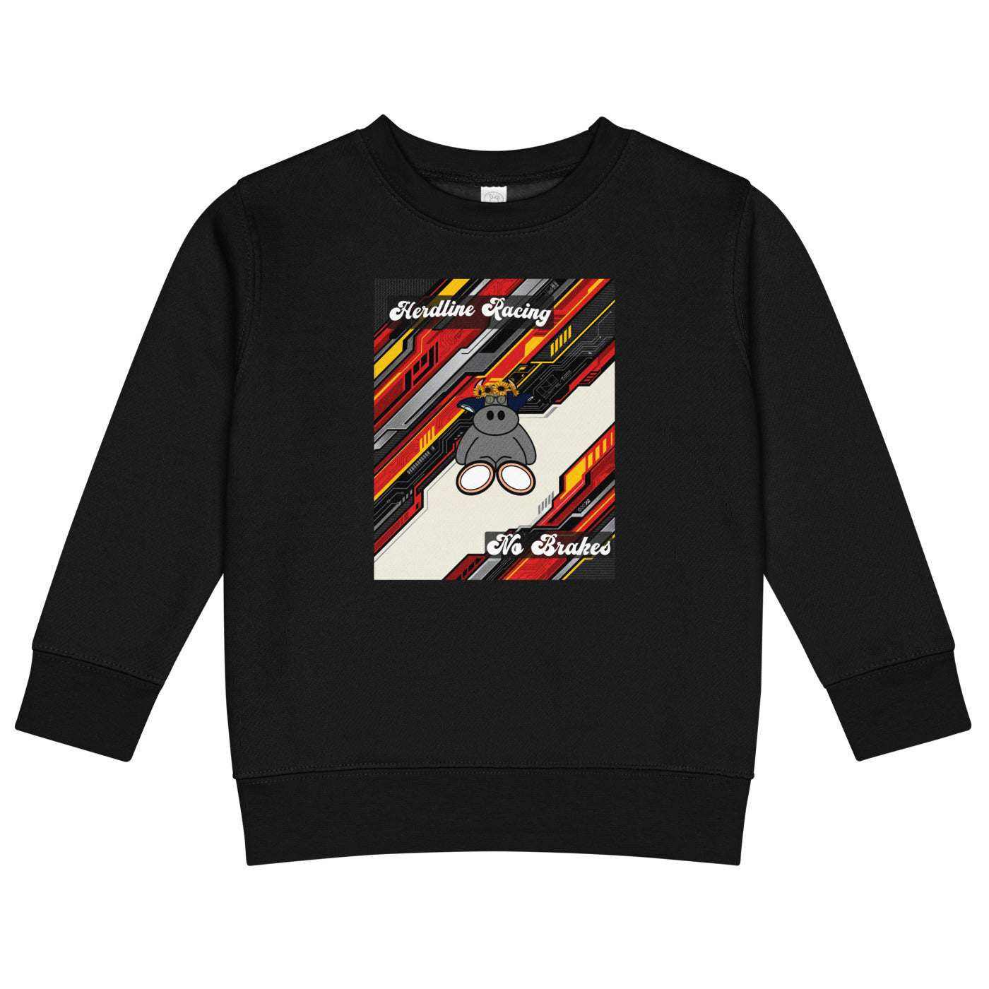Pocket Cows Kids Crew Neck Sweatshirt — Design 263