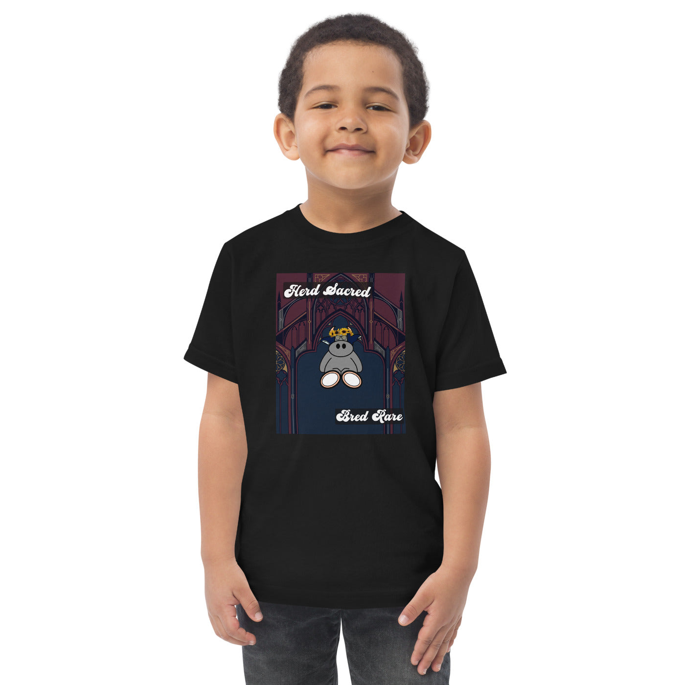 Pocket Cows Toddler Jersey T-Shirt — Design 271