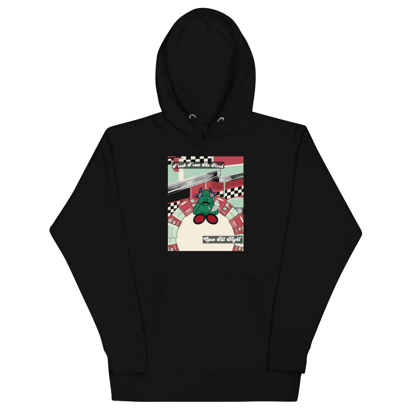 Pocket Cows Hoodie — Always Fresh — Design 173