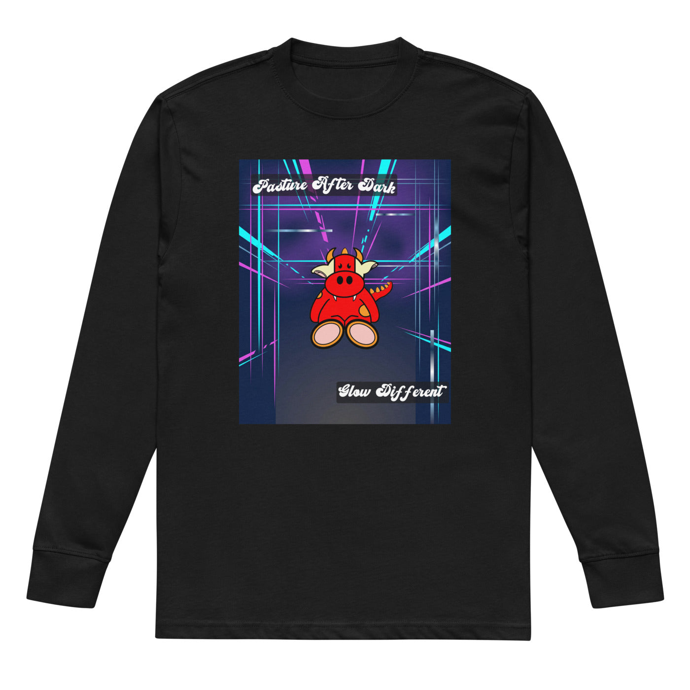 Pocket Cows Men's Heavyweight Long Sleeve T-Shirt — Design 273