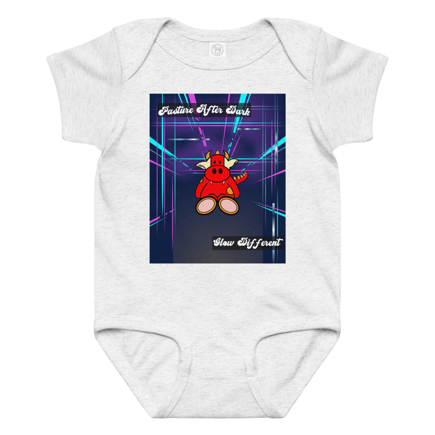 Pocket Cows Baby Jersey Bodysuit — Design 273