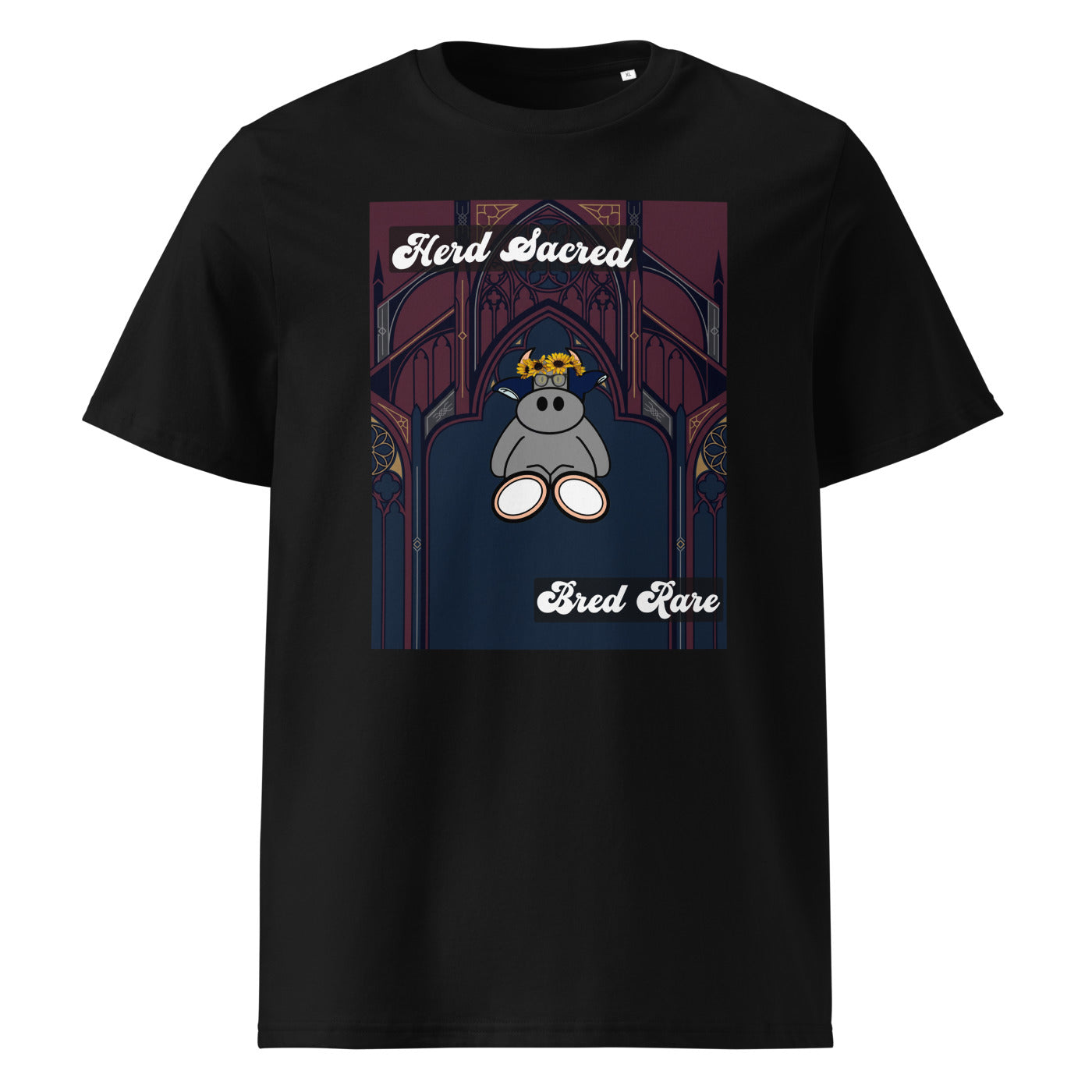 Pocket Cows Unisex Organic Ribbed Neck Creator 2.0 T-Shirt — Design 271