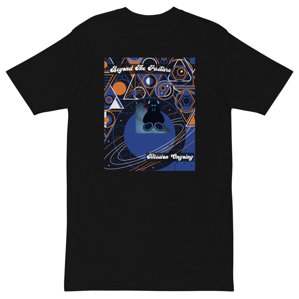 Pocket Cows Heavyweight Tee — Orbit The Herd — Design 180 — alternate view