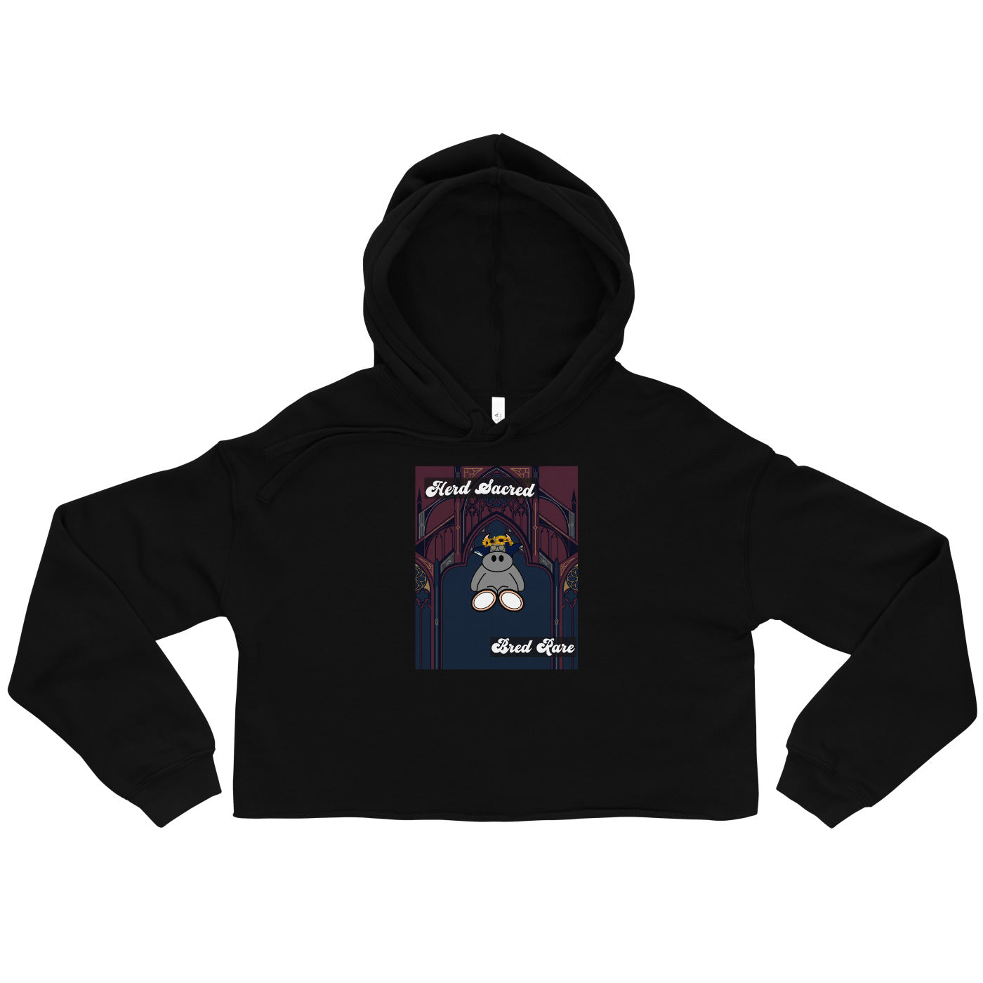 Pocket Cows Women's Cropped Hoodie — Design 271