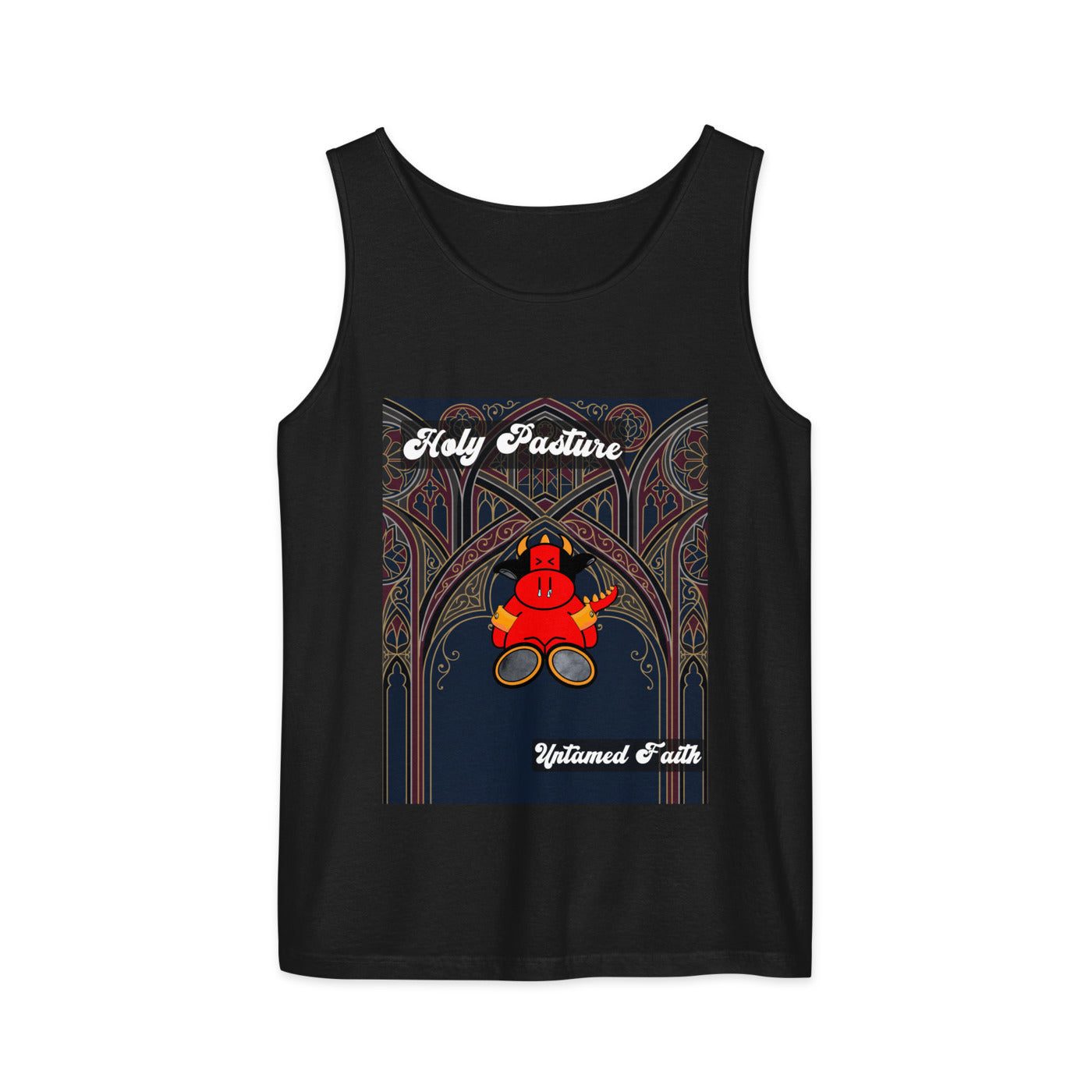 Pocket Cows Unisex Garment-Dyed Tank Top — Design 270
