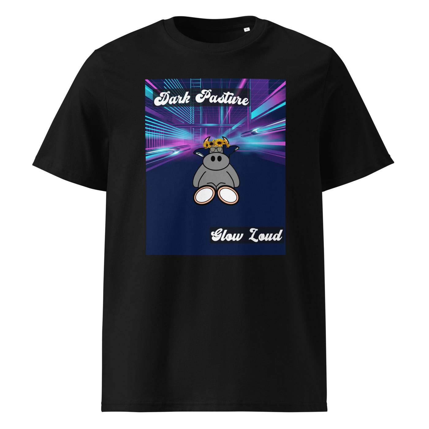 Pocket Cows Unisex Organic Ribbed Neck Creator 2.0 T-Shirt — Design 255