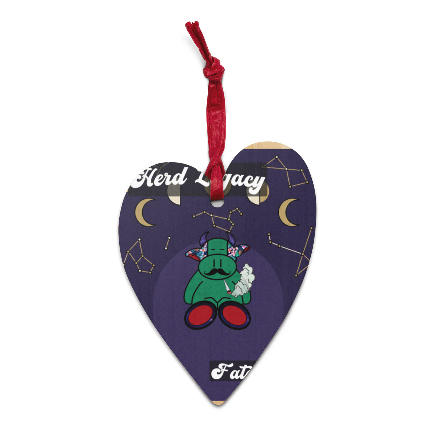 Pocket Cows Wooden Ornaments — Written In The Herd — Design 730