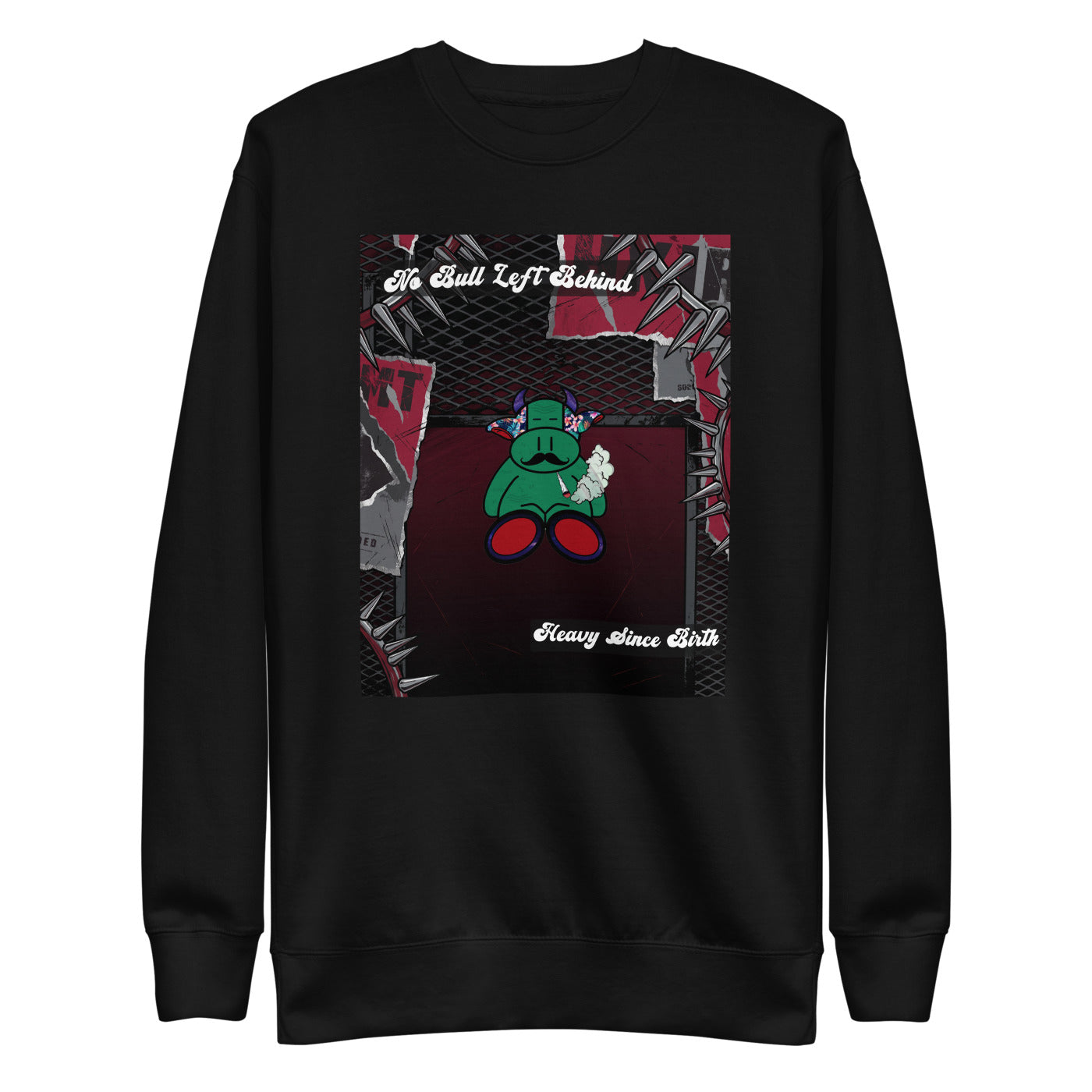 Pocket Cows Crewneck — No Bull Left — Design 169