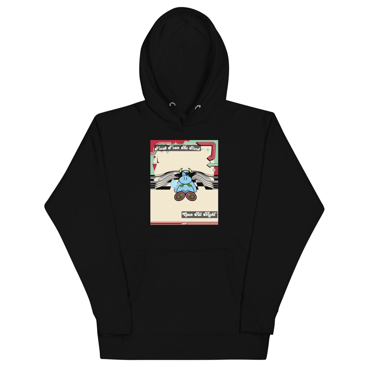 Pocket Cows Hoodie — Always Fresh — Design 88