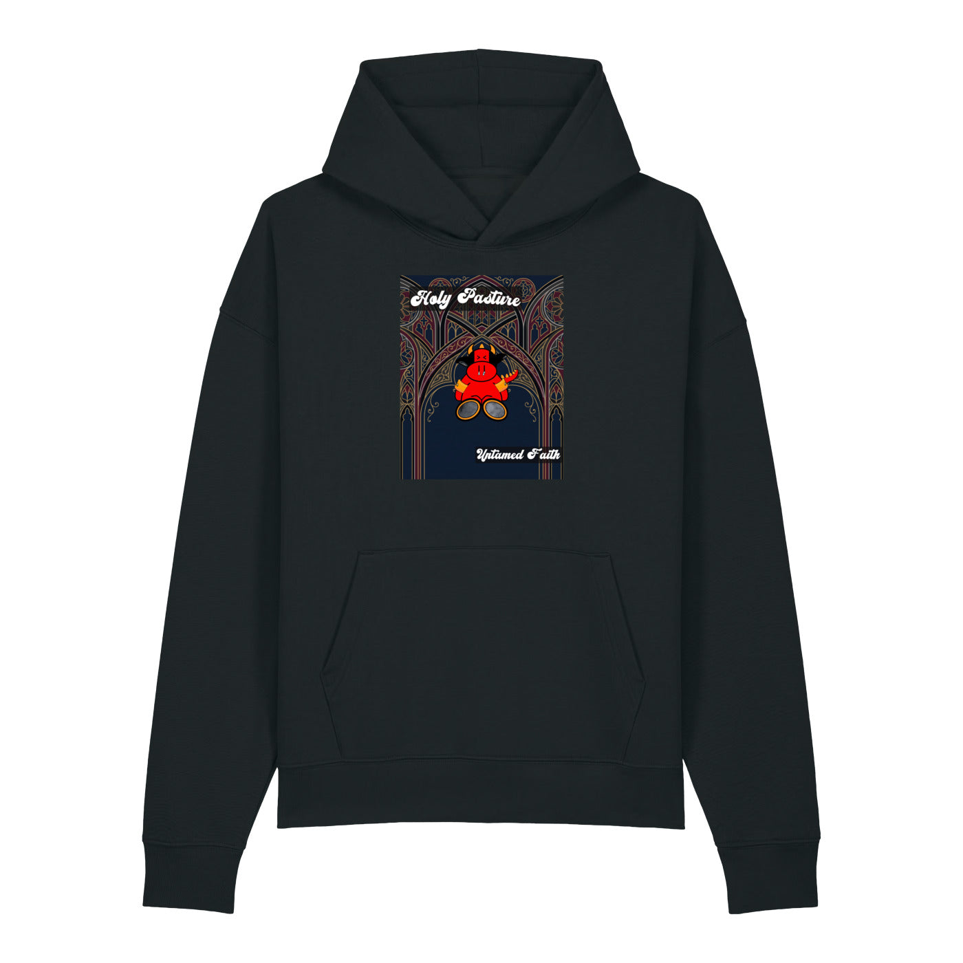 Pocket Cows Unisex Relaxed Mid-Weight Chaser Hooded Sweatshirt — Design 270