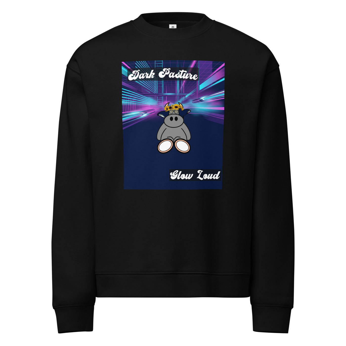 Pocket Cows Unisex Relax Crew Neck Sweatshirt — Design 255
