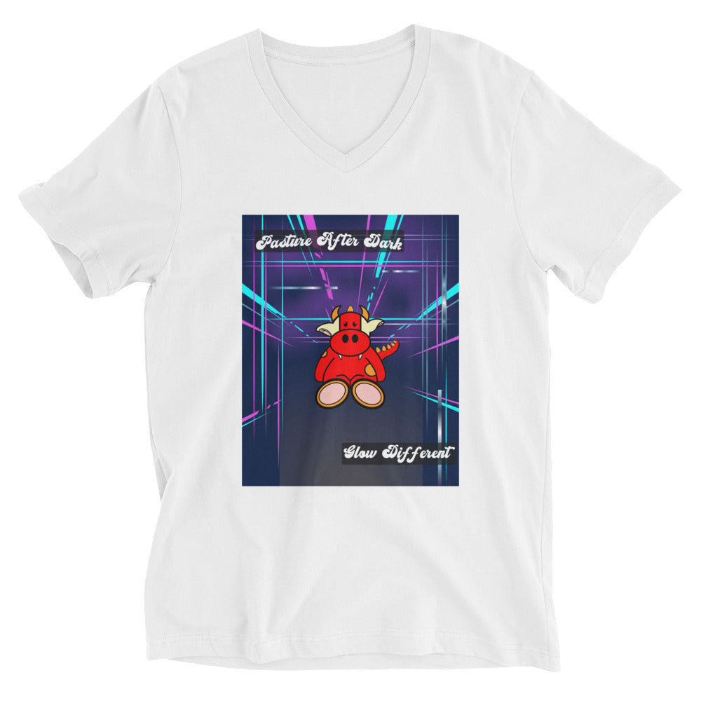 Pocket Cows Unisex V-Neck Tee — Design 273