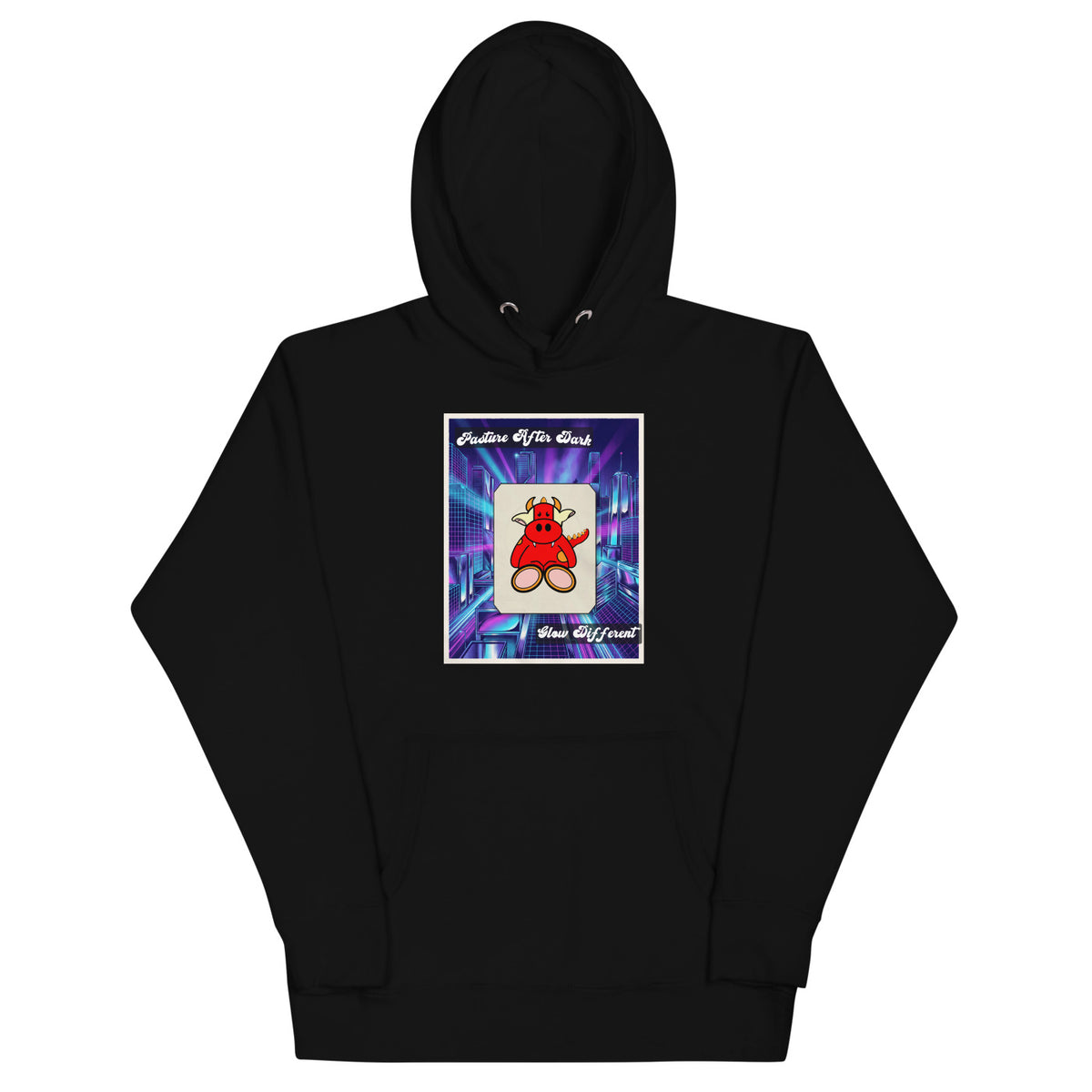 Pocket Cows Hoodie — After Hours — Design 03 — alternate view
