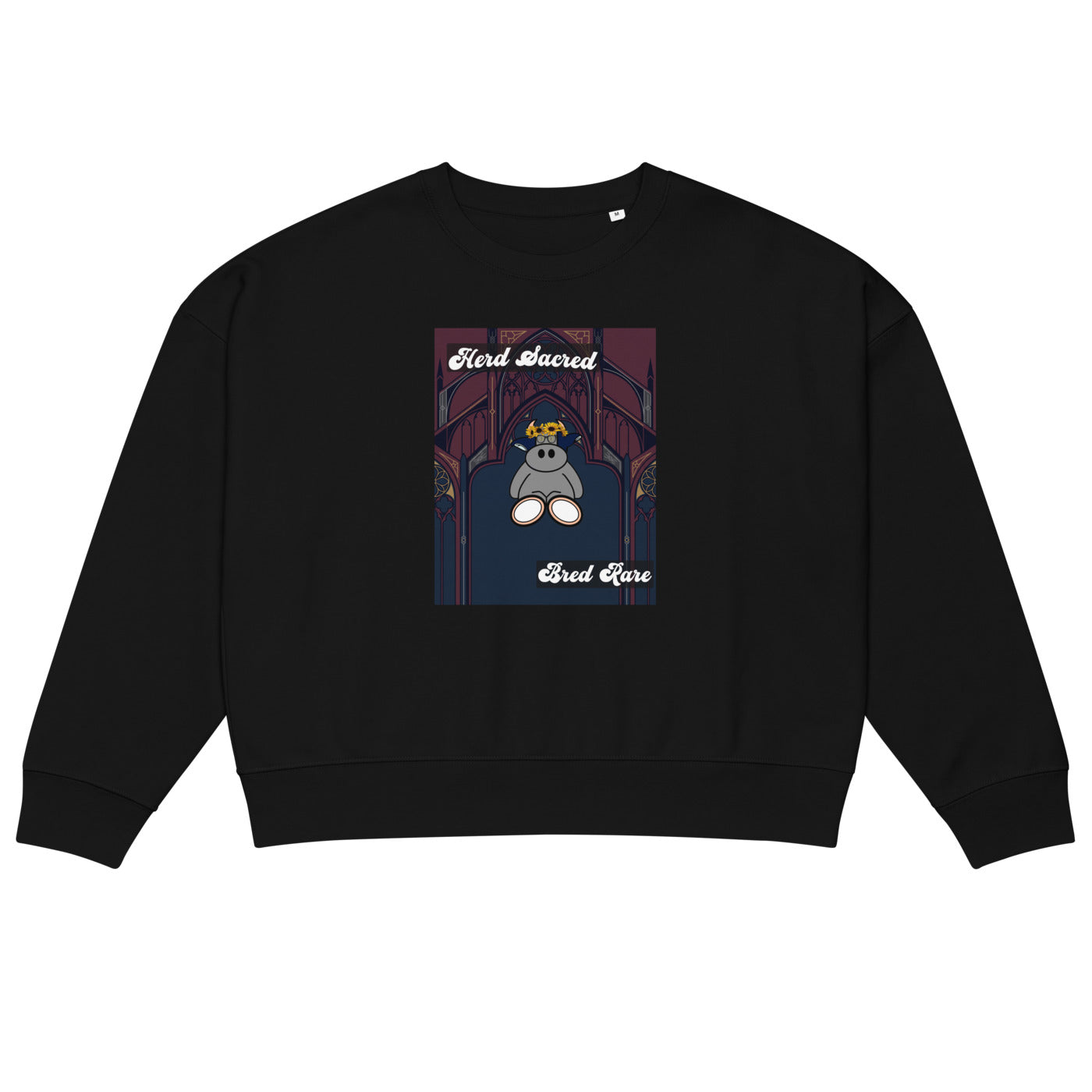 Pocket Cows Women's Organic Crew Neck Stella Alma Sweatshirt — Design 271