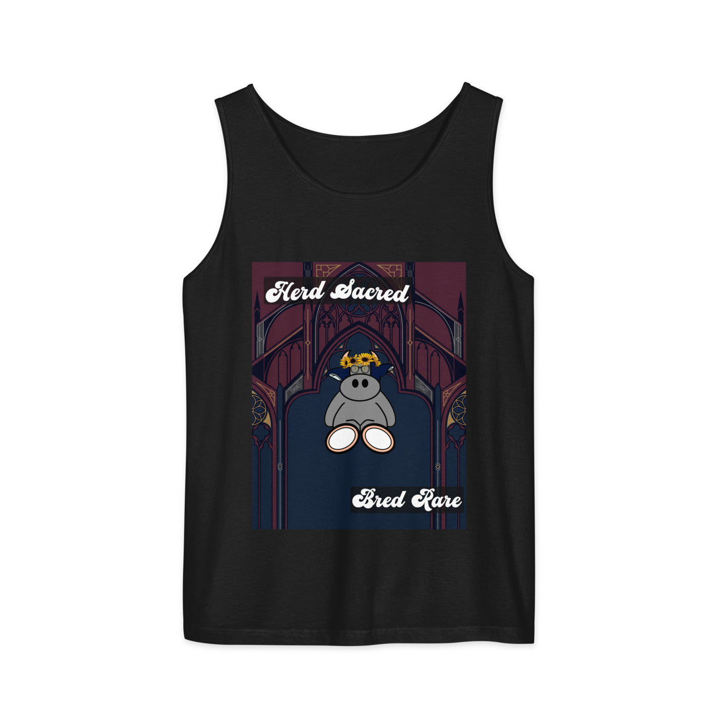 Pocket Cows Unisex Garment-Dyed Tank Top — Design 271