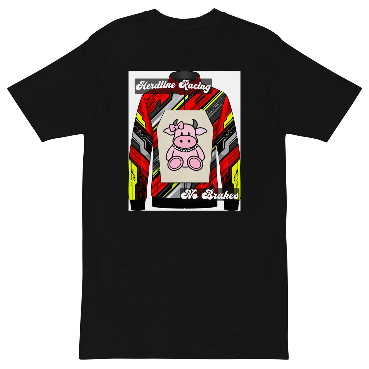 Pocket Cows Heavyweight Tee — Full Throttle — Design 16 — alternate view